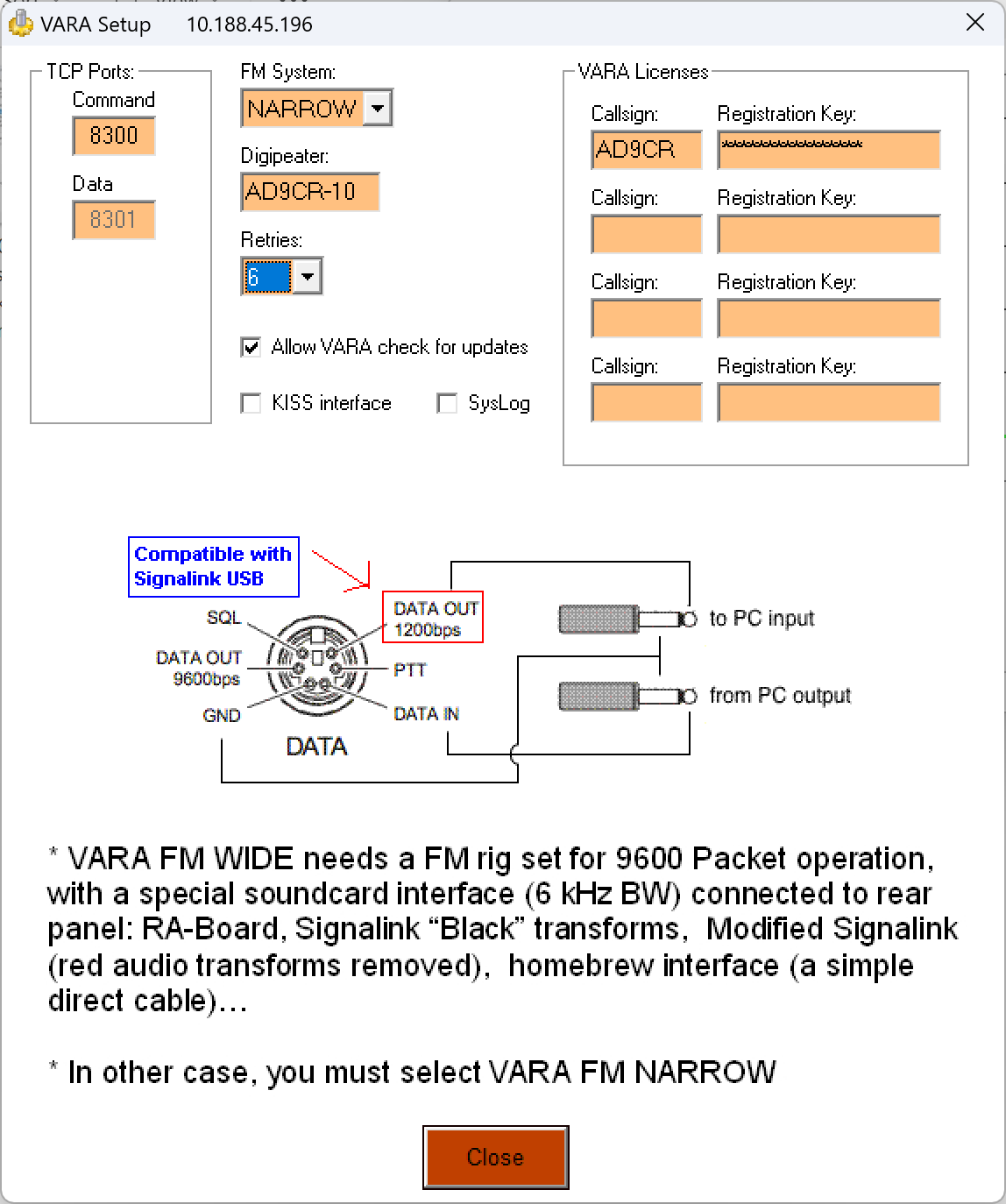 Vara FM “Vara Setup”